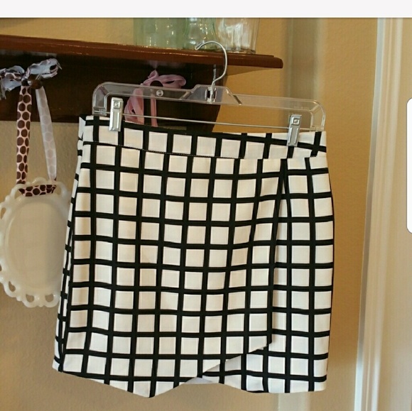 Forever 21 Faux Wrap Skirt with gold hardware. - Picture 2 of 4